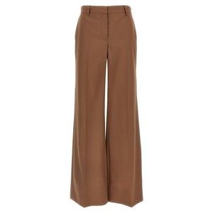 Stella Mccartney Flared Brown Wool Trousers - NWT